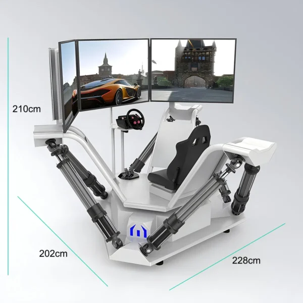 SVC003 Three Screen Six Axle Racing Car - Image 4