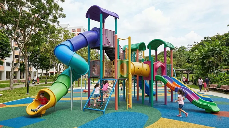 SPIKE|Children Outdoor Playground Slide Factory from China